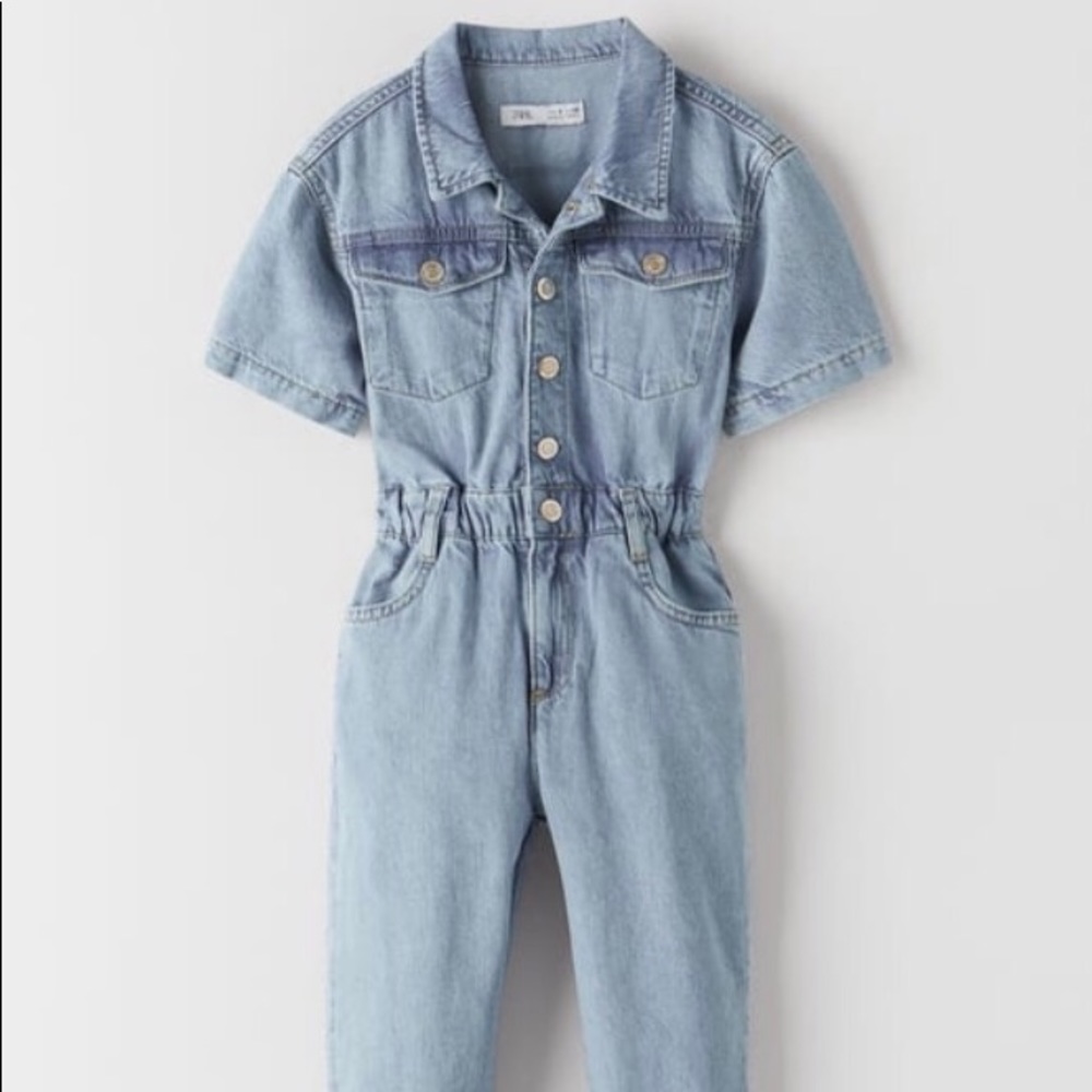 Zara denim jumpsuit